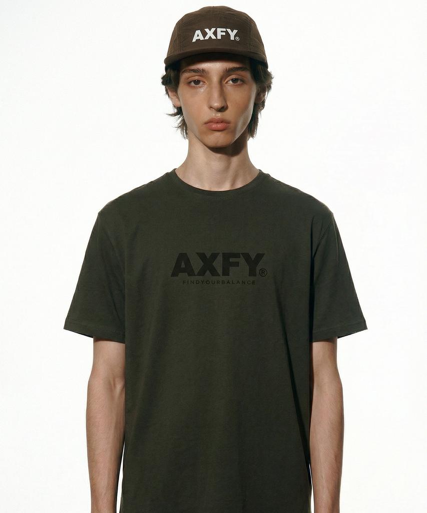 Egseupai Logo Coolever Runner Short Sleeve T-Shirt - Khaki