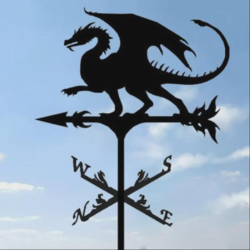 Wetterfahnen-Ornament aus Edelstahl für den Außenhof