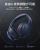 DOQAUS LIFE4 Wireless Bluetooth Up to 90 Hours of Continuous 3 EQ AAC Wired and Wireless Comfortable Deep Navy Blue Headphones, 5.3, Playback, Modes,
