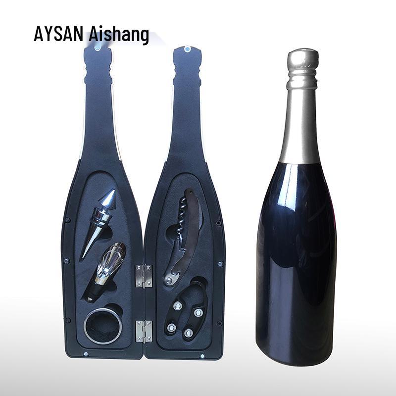 5-Piece Stainless Steel Red Wine Opener Set with Gift Box