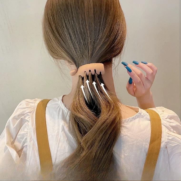 1 Pezzo Fermaglio Banana Fermaglio Verticale Fermaglio a Spirale Fermaglio per Coda di Cavallo Fermaglio per Capelli Piccolo Fermaglio Artiglio Volume di Capelli Ridotto Accessorio per la Testa da Donna Fermaglio per Afferrare i Capelli, Fermaglio.