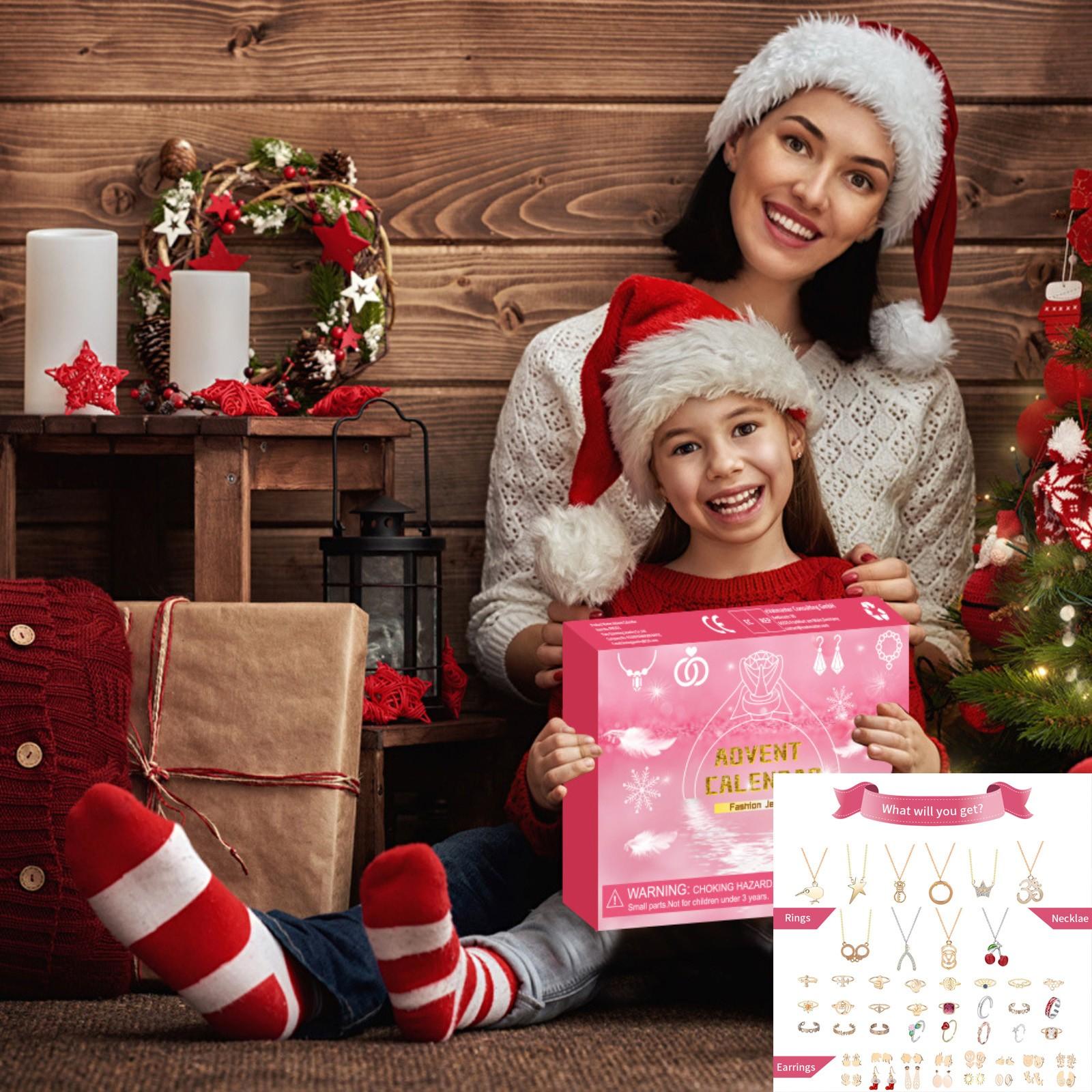 

Обратный отсчет до Рождества Коробка Рождественский набор украшений Коробка One Size белый