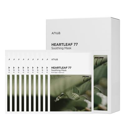 Heartleaf 77 Soothing Mask 10ea +RANDOM GIFT