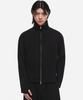 Define Waffle Track Zip-Up Jacket Black