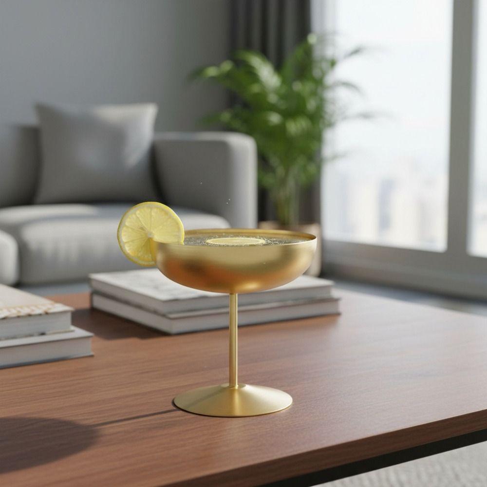 Stainless Steel Goblet Rust-proof Dessert Cup Practical Pudding Cup  Drink