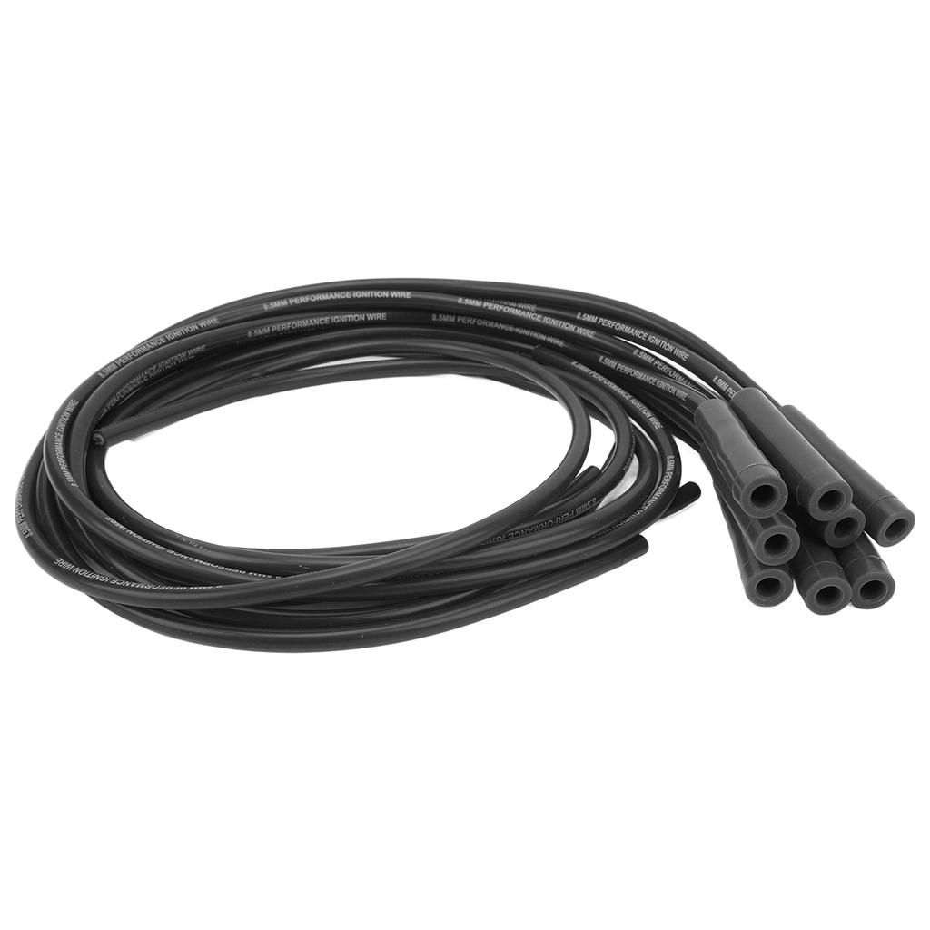 8.5mm 180 Degrees  Sparking Plug Ignition Wire Set Spark Plug Wires with Dustproof Cap Replacement for Chevy 8 Cylinder