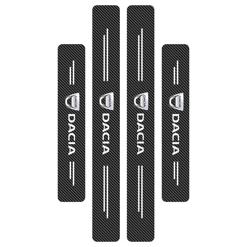 Carbon Fiber Car Sticker Trunk Protective Strip Anti Scratch Decal For Dacia Duster Logan Sandero Lodgy Dokker Stepway Mcv 2
