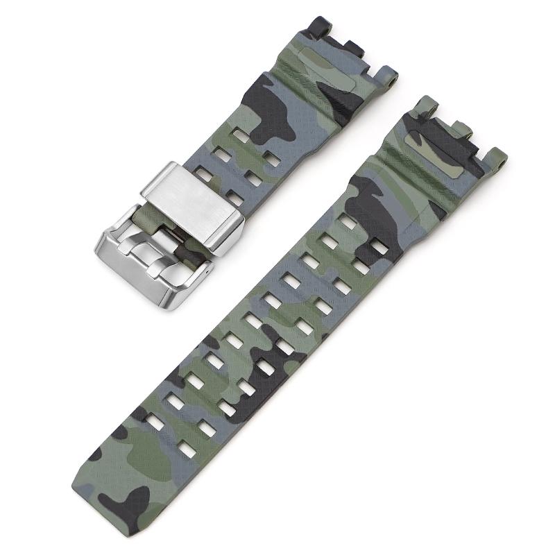 Für Casio g-shock GWG-2000 GWG2040 Ersatzband Edelstahlschließe Zubehör Band Gürtel Silikonkautschuk Uhrenarmband Armbänder