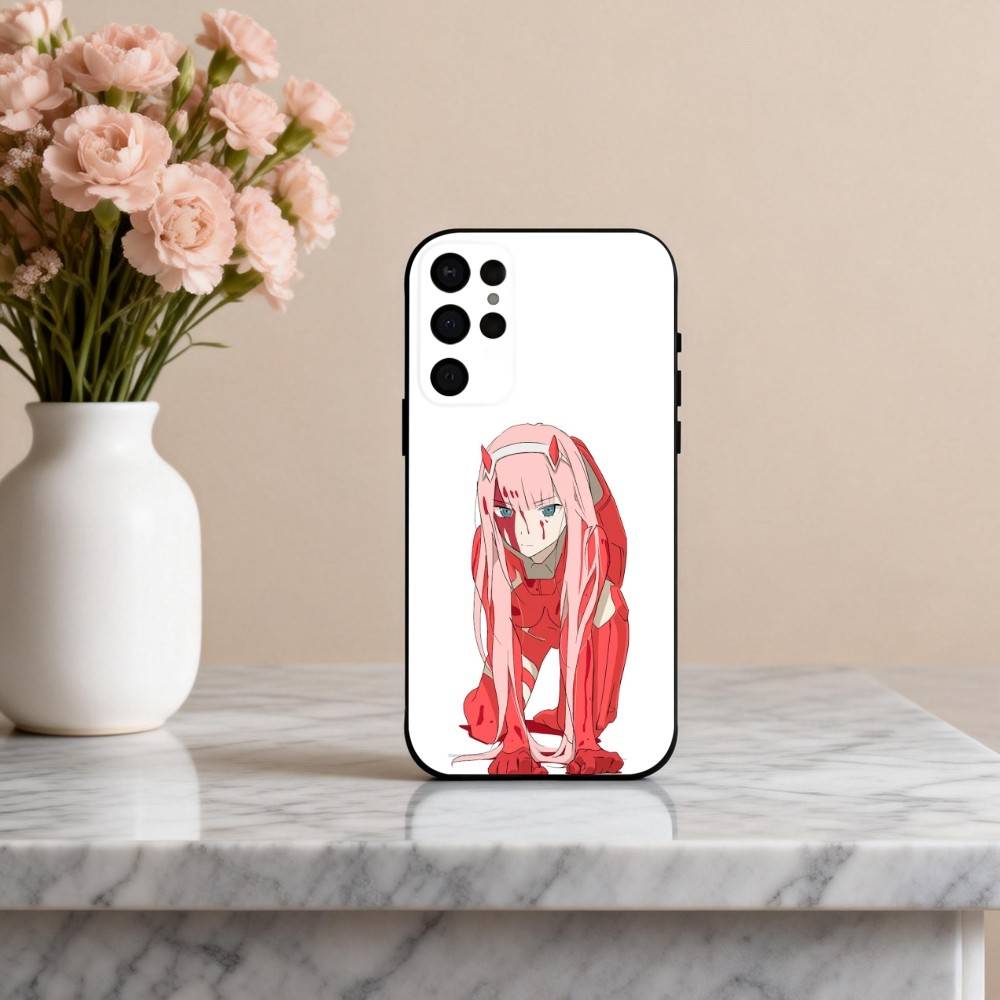 D-Darling in The F-Franxx Z-Zero Two Phone Case For Samsung S25,24,23,22,30,21,10,9,Ultra,Plus,Lite,FE,4,5 G Soft Black Case