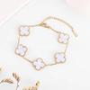 15mm New Four-Leaf Clover Bracelet Women Simple Five Flowers Four-Leaf Clover Hundred Hand Jewelry