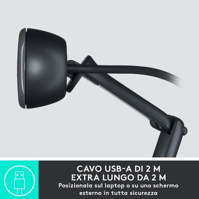 Webcam - LOGITECH - BRIO 505 - 1920 X 1080 Px - Built-in Microphone - Autofocus