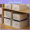 Cotton Linen Foldable Clothes Storage Box With Stackable Design For Bedroom And Closet Organization