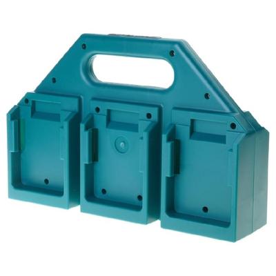 Multiple Cell Plastic Battery Organizers For 18V Batteries Holds 4/6Units Sturdy Storage Rack Space Saving Holders