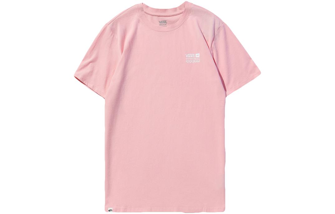 Vans T Shirts Unisex Pink Crew Neck Moderate Straight Fit VN0A3ZO8SYC XS