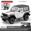 1/24 Legierung Druckguss Wrangler Geländewagen Modell Simulation Ton und Licht Reifen Stoßdämpfung Kinderspielzeug Ornamente