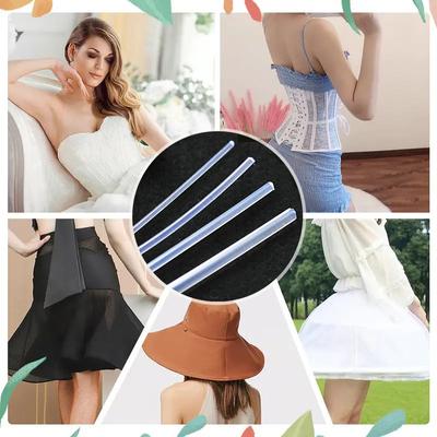 Tira de Ballena de Nylon Transparente Fuerte de 10m para Ropa Interior Transparente Redonda Hecha a Medida para Costura DIY