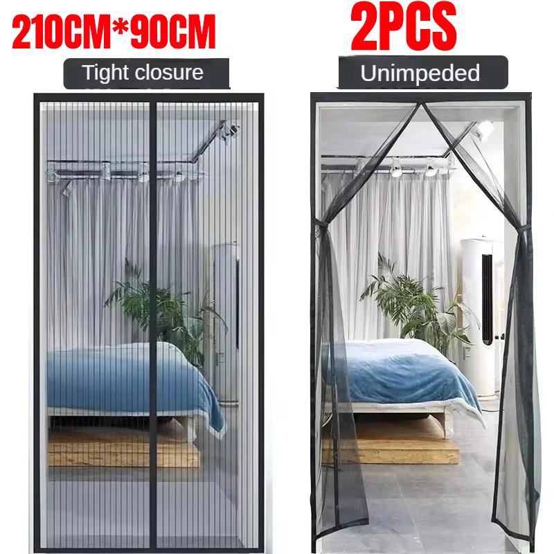 Magnetic Mosquito-resistant Mesh Curtain Summer Easy-Install Insect-proof Net Automatic Close Door Screen Various Room Door Type