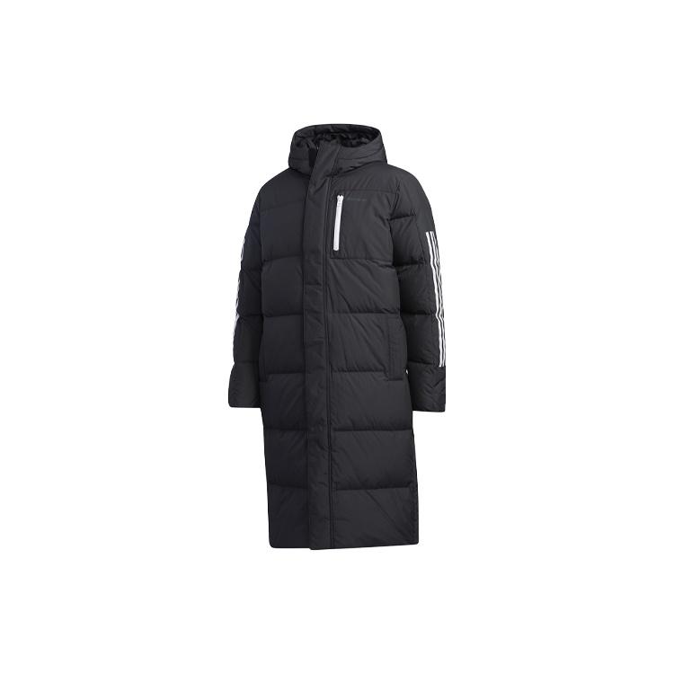 adidas neo Sports hooded down Jacket Black Men s GJ8844 M