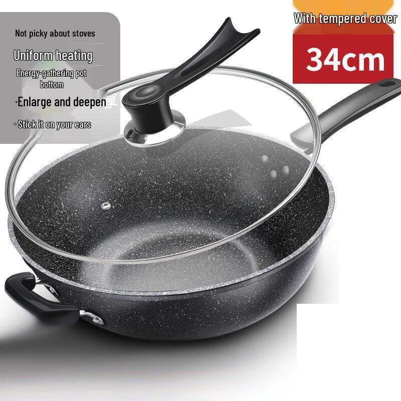Yoshida Craft 34cm Wrought Iron Non-stick Wok