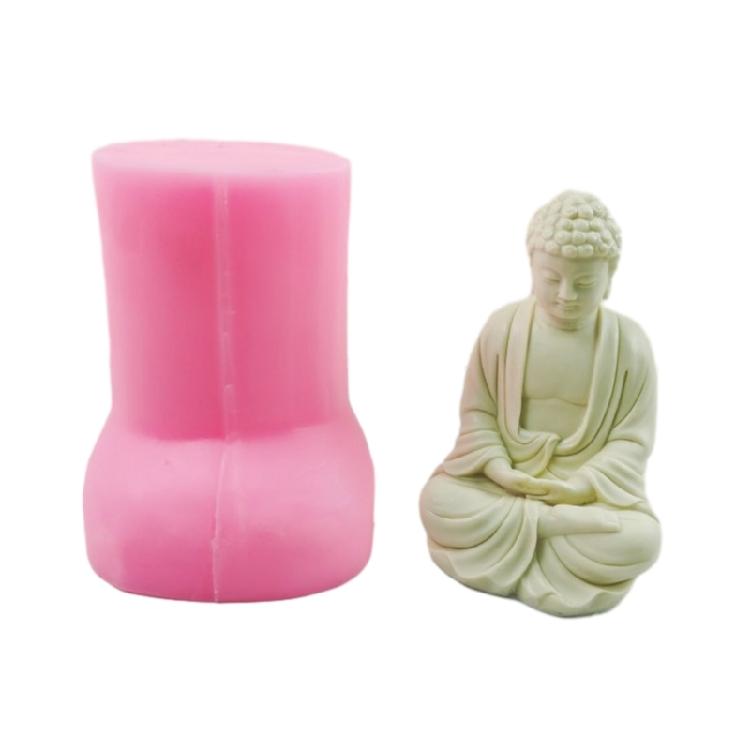 

Buddhas Statue Silicone Candle Mold Sculpture Gypsum Mold Epoxy Soap Crafts Mold 1 розовый
