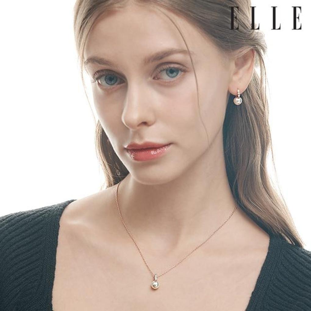 Bling Pearl Necklace ELBRNN217