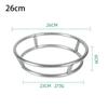 1Pcs Round Bottom Wok Rack Stainless Steel Cookware Ring Durable Pot Mat