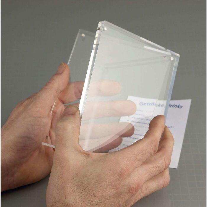 Cadre-photo - Maul - 150x24x115 mm - Acrylique - Transparent - Portrait et à l'italienne