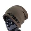 AVIREX REVERSIBLE Knit Cap for Men and a Popular and Trendy Brand for Perfect as a Day Gift Women, Fall/Winter, Father's (Khaki)