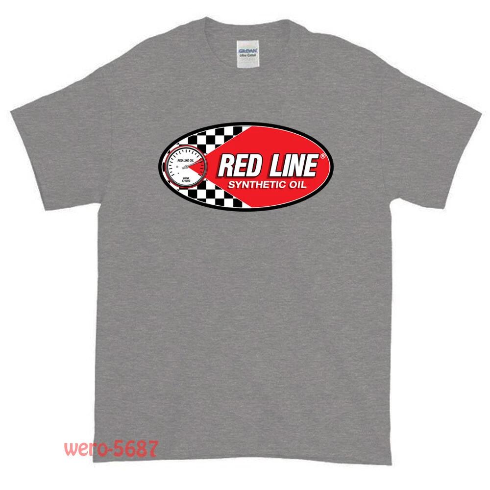 New Red Line Oil Logo Unisex T shirt Funny Size S to XXL M
