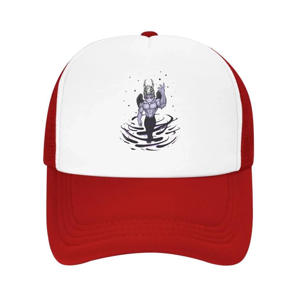 Gothic Street Punk Gray Demon Hendy Purple Pool Party Mesh Baseball Caps For Mens High-end Female Beach Bucket Hat Snapback Cap