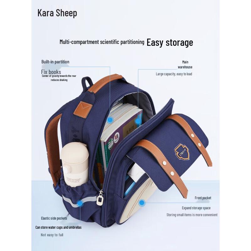 Kalayang CX2682 Ergonomischer 20L Wolken-Schulrucksack