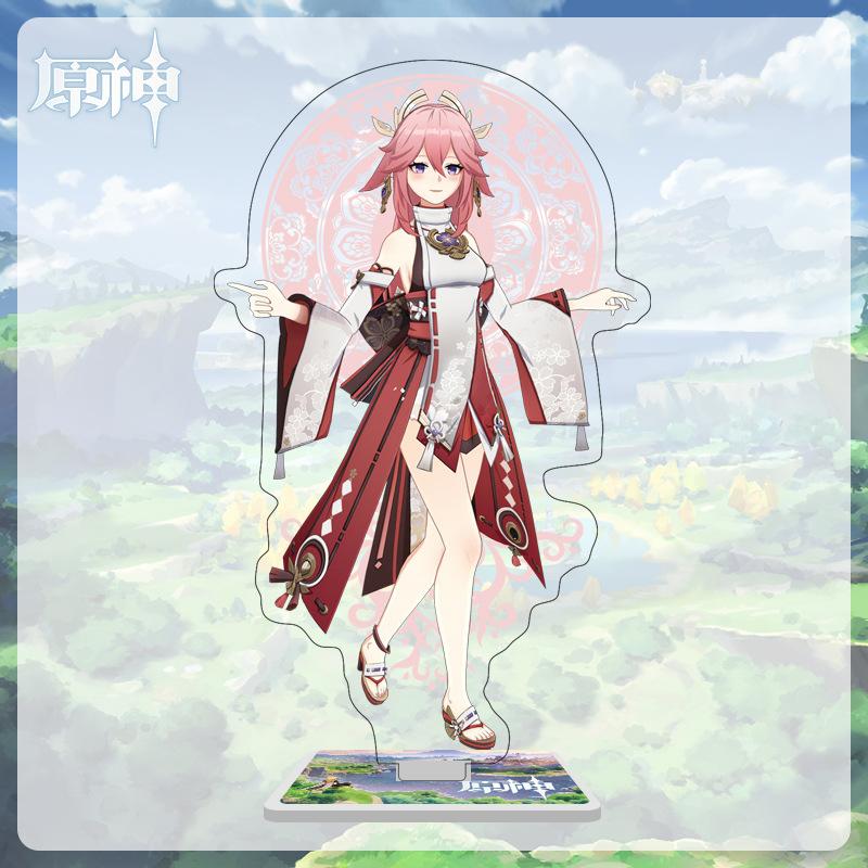 

Акриловая большая стойка высотой 16 см с персонажами из Мондштадта, Ли Юэ и Инадзума из Genshin Impact 16cm