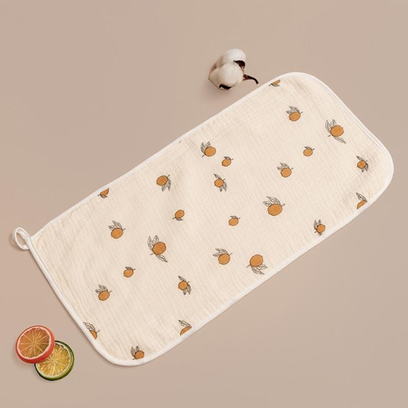 Baby Infant Cotton Wiping Towel Baby Face Towel Washcloths Nursing Towel Saliva Wipe with Cartoon Pattern 25x50cm