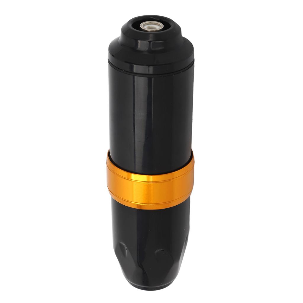 Cartridge Needle Rotary Tattoo Machine RCA Interface Stroke Adjustable 5‑9V Tattoo Machine Black Golden