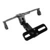 Motorcycle License Plate Bracket CNC Aluminium Alloy Universal Adjustable Motorcycle License Plate Holder Black