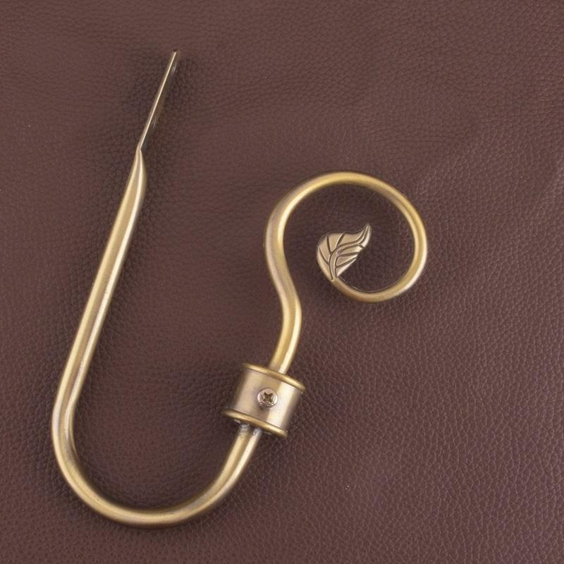 Curtain Tieback Holder Hooks, Tie Backs, Bedroom, Living Room, Curtain Decoration Accessories, Wall Hooks, 2Pcs Set