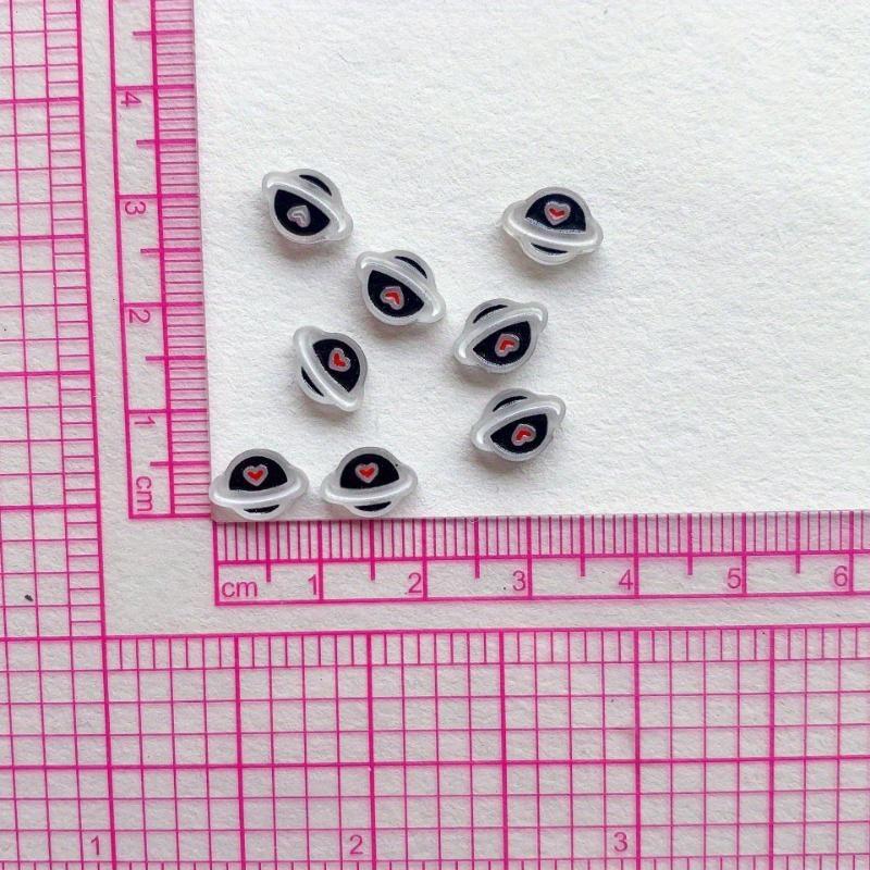 

50 шт., мини-капля масла, ночник, планета, для укрепления ногтей, аксессуары из смолы, ювелирные изделия «сделай сам», аксессуары, заколки для волос, материалы ручной работы чёрный