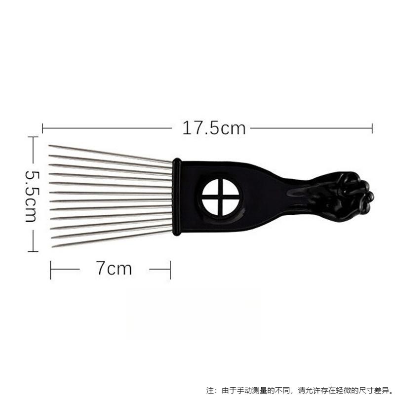 3Pcs S/M/L Steel Pin Hair Combs – Plastic Tail Comb for Slicked-Back, Pompadour & Salon Styling Tools