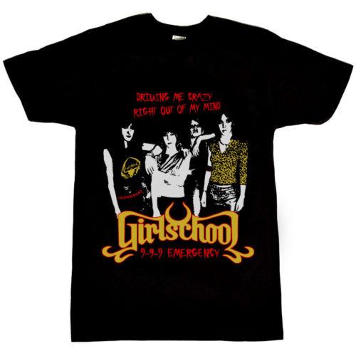 Girlschool 999 Emergency Short Sleeve Cotton Men’s TShirt NZ1531 Unisex T-Shirt S