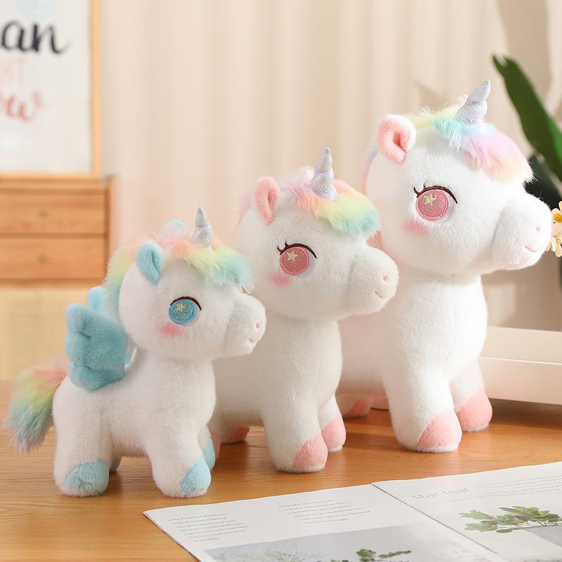 Girl Heart Dream Unicorn Doll Plush Toy Pegasus Doll Children Soothing Rag Doll Girl Birthday Gift