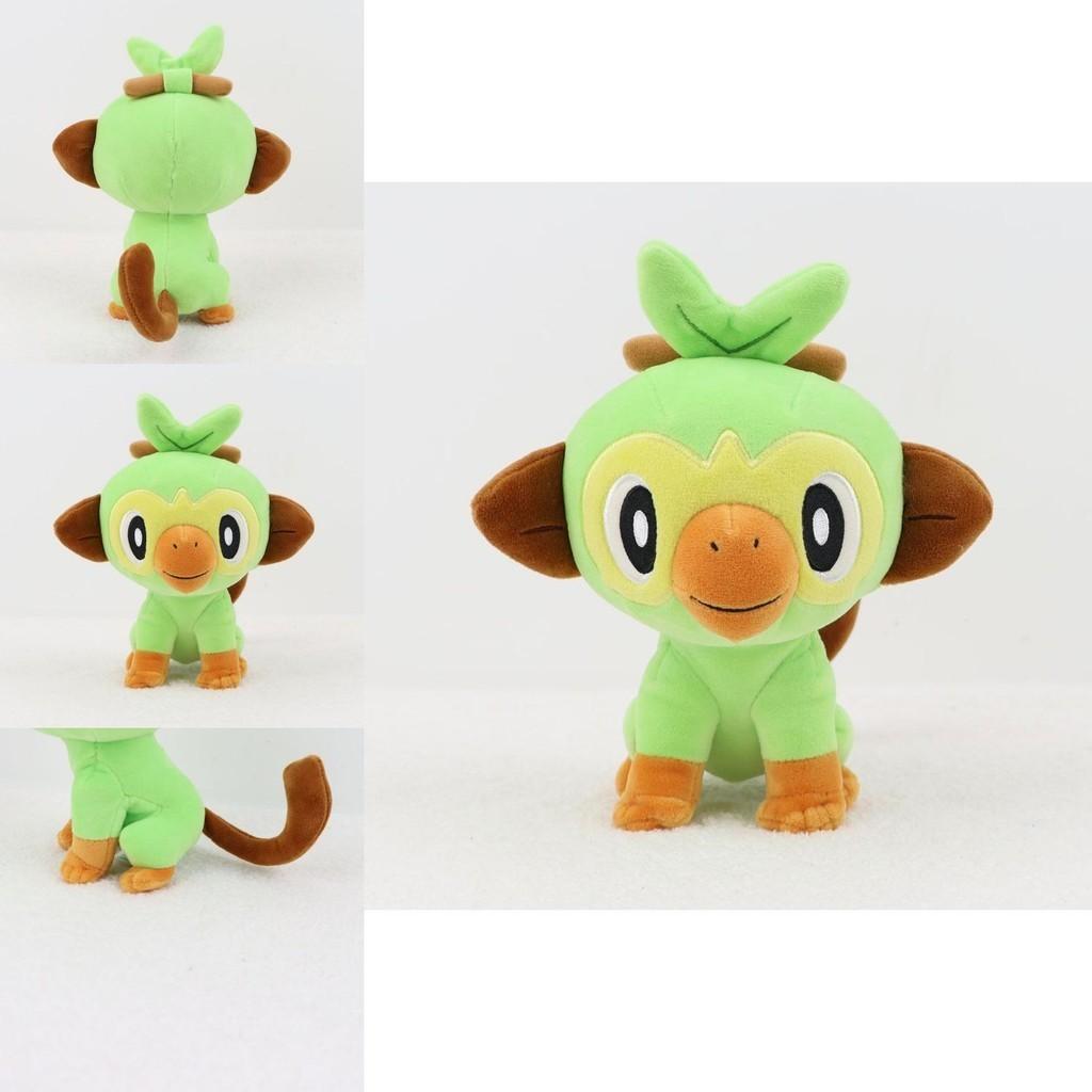 Adorable 7.8in Pokemon Grookey Plush Toy Soft Stuffed Monkey Doll