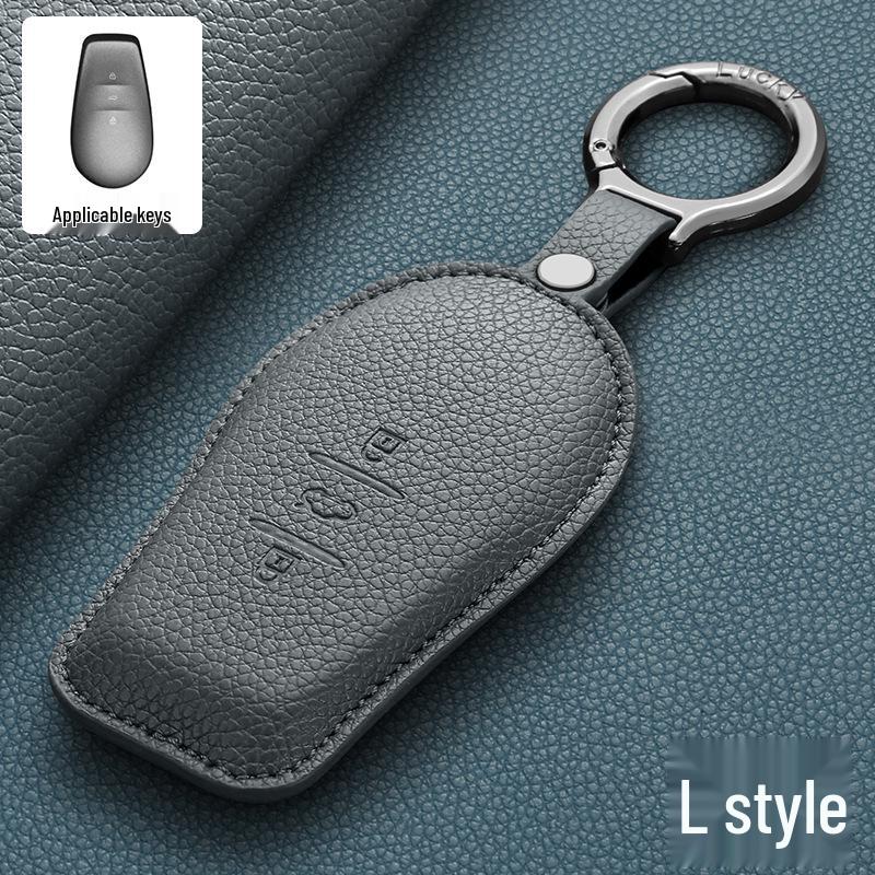 2025 Nissan N7 Key Case: Full Coverage PU Shell with High-End Buckle, Fashionable Design for Men and Women