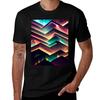 Neon Neon Pattern TShirt Soft Stretch Short Sleeve Top
