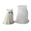 Djur Spöke Ljusform DIY Katt Hund Resin Silikonformar för Aromaterapi Ljus Tvåltillverkning Halloween Hantverksmaterial