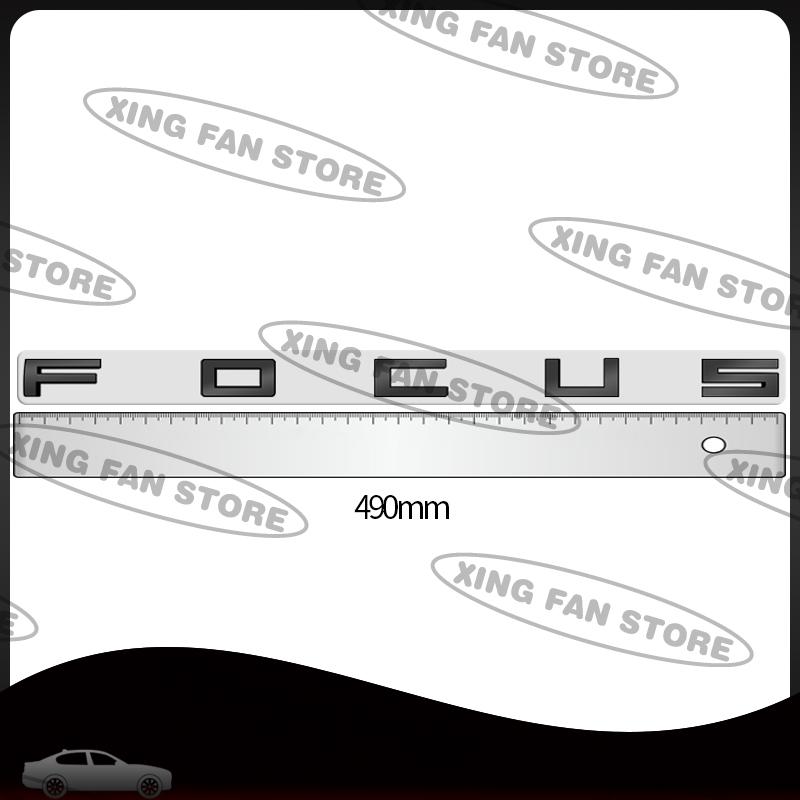 FETG4 Auto Styling For Ford Focus Lettering Emblem Chrome silver Glossy black Red Car Rear Trunk Badge Decal Body Sticker Accessories