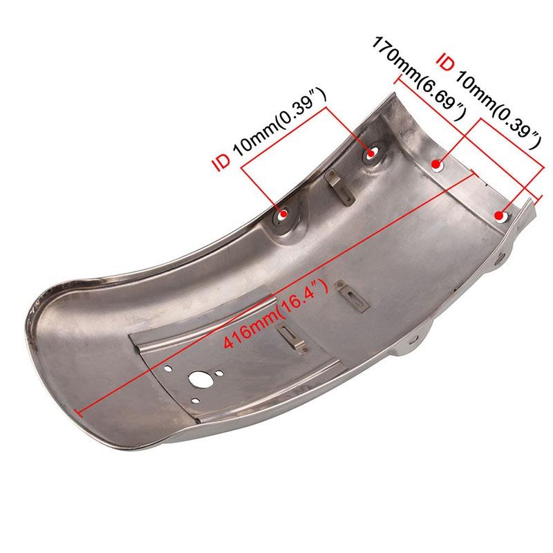Rear Motorcycle Fender Mudguard Guard Stainless Steel For Suzuki Gn125  Gn250