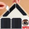 16/8/4pcs Carpet Non-slip Sticker Reusable Washable Anti Curling Carpet Patch Fixed Stickers Floor Rug Mat Tape Gripper Corner Pad
