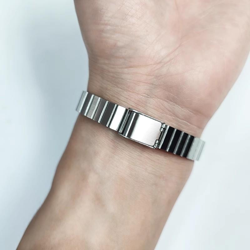 Damen Ersatz Edelstahl Metall Uhrenarmband Armband Zubehör