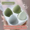 Non-Absorbing, Super Soft Makeup Sponge - Colorful Puff with Cut Surface for Liquid Foundation