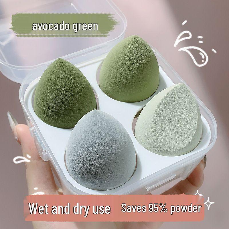 Non-Absorbing, Super Soft Makeup Sponge - Colorful Puff with Cut Surface for Liquid Foundation